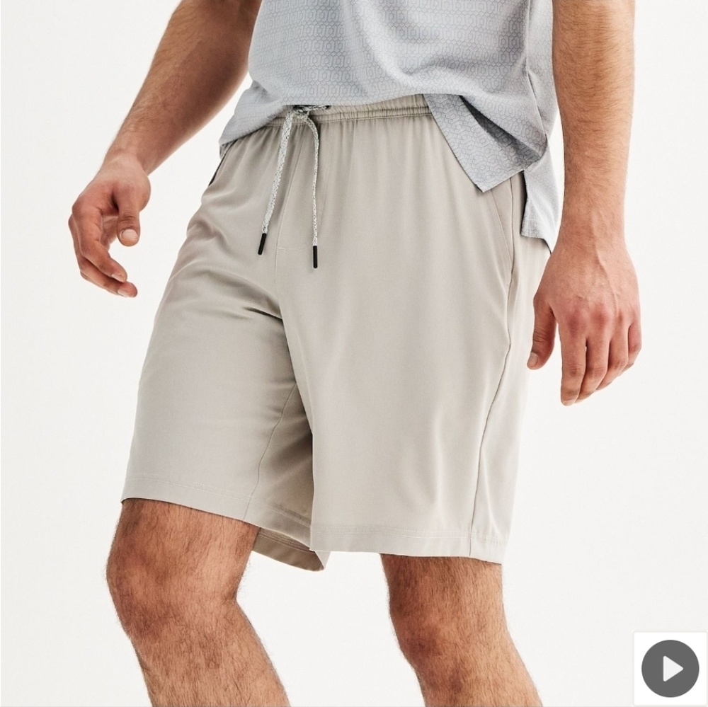 Men's FLX Core Dynamic 9-Inch Stretch Grey Slope 2 In 1 Lined